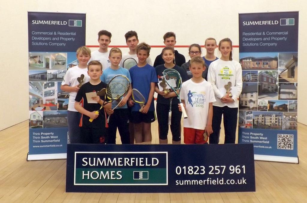 leedodonn's tweet photo. @SASPsomerset @BCASportsDevCtr Summerfield Junior Open - a talented bunch of young squash players, our 2015 finalists http://t.co/5MZQScVLiq
