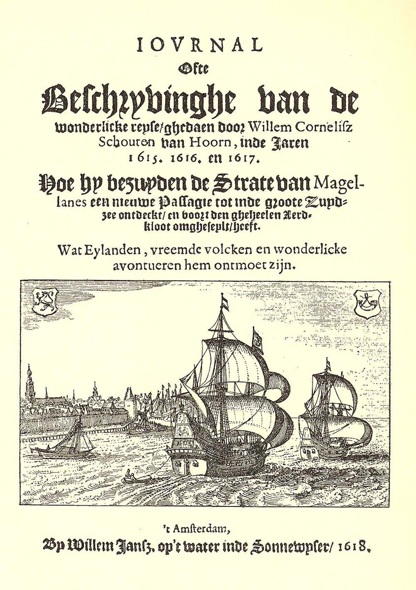 "29 januari 1616 I 57gr/40' ZB, DE dag van het ronden van Kaap Hoorn" #scheepsjournaal