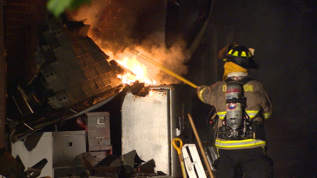 House Fire 13836 Torbram Caledon OFM notified of Large Loss Fire