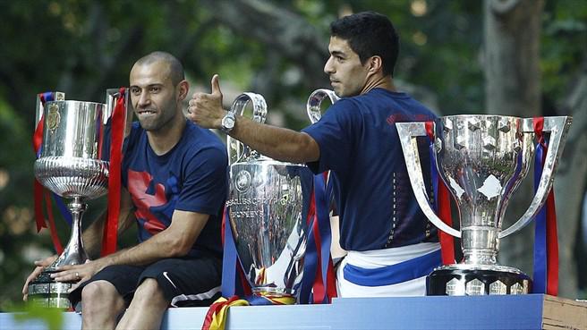 Suarez joins Mascherano, Torres, Meireles, Alonso &amp; Arbeloa in leaving #LFC and winning the <a href="/ChampionsLeague/">UEFA Champions League</a>.