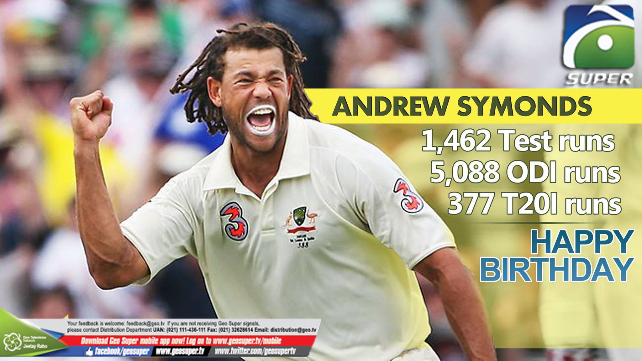 HAPPY BIRTHDAY TO ANDREW SYMONDS  