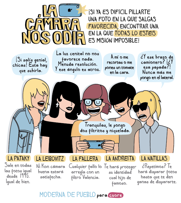 La cámara nos odia.