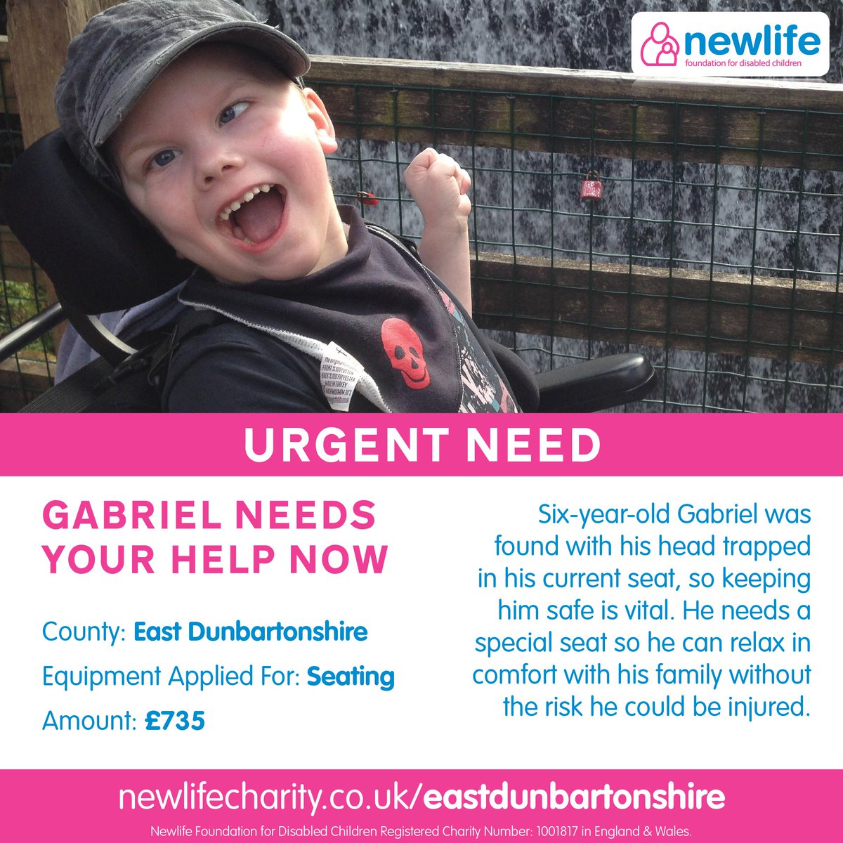 iphill8's tweet image. URGENT HELP #eastdunbartonshire Gabriel needs 
your help now. newlifecharity.co.uk/eastdunbartons… 
⊕I-donate-my-voice.For-additional.info/click-the-link…