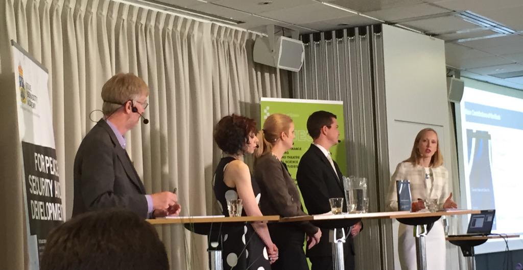 amsundin's tweet photo. #R4P2015 Book launch! "Gender, Peace &amp; Security: Implementing UNSCR 1325"  @LouiseKOlsson @FBAFolke @routledgebooks http://t.co/ulugdbjKe3