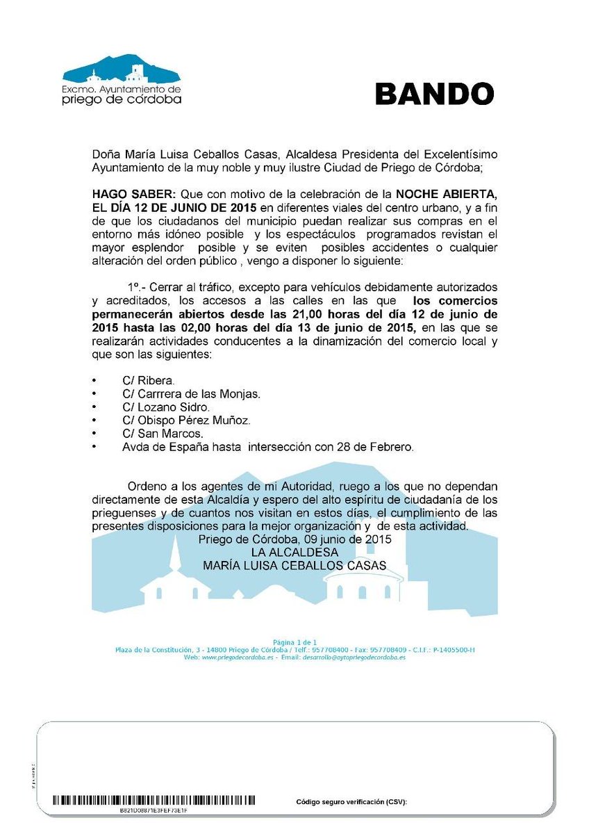 PoliciaPriego's tweet photo. En lo posible, se habilitarán recorridos alternativos de tráfico. Si puedes, evita el vehículo. ¡ VEN PASEANDO !
#RT http://t.co/B36cVxhBvH