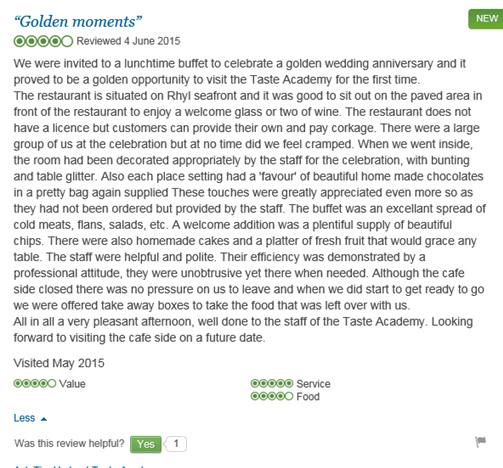 TasteAcademy1's tweet photo. We've had a few great reviews on Trip Advisor recently, here are the latest... http://t.co/5GrQy4Vh96