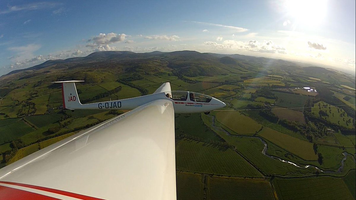 Another amazing gliding trial evening for our girls, thank you Borders Gliding club