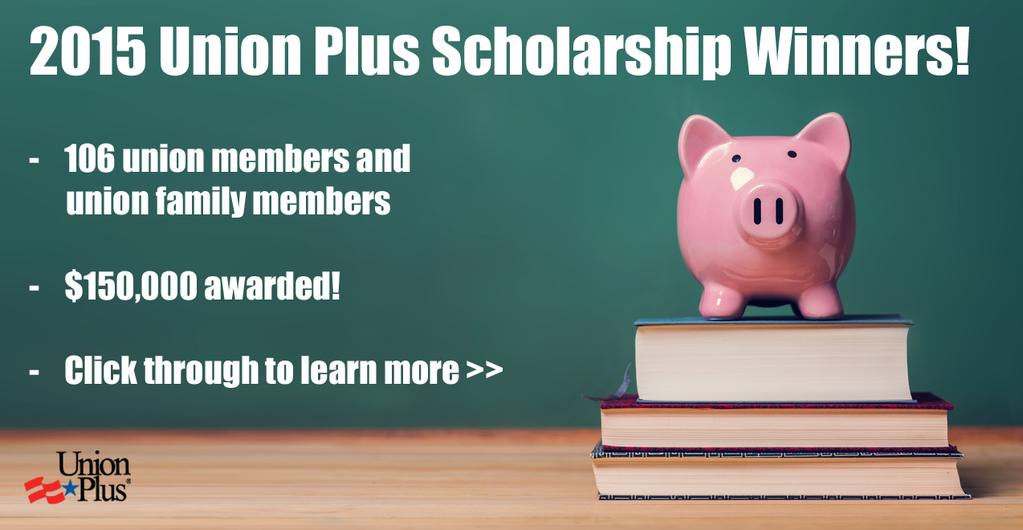 AFTCT's tweet image. 1 more reason #ItsGoodToBeUnion: @UnionPlus #scholarship grants for #union members, families: bit.ly/1JHdQhK