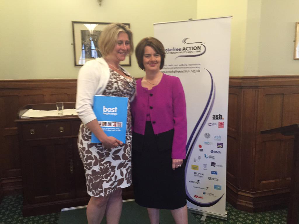 Parliamentary launch of #SmokingStillKills @bestbeginnings @AlisonBaum & @JaneEllison The Work continues @MidwivesRCM