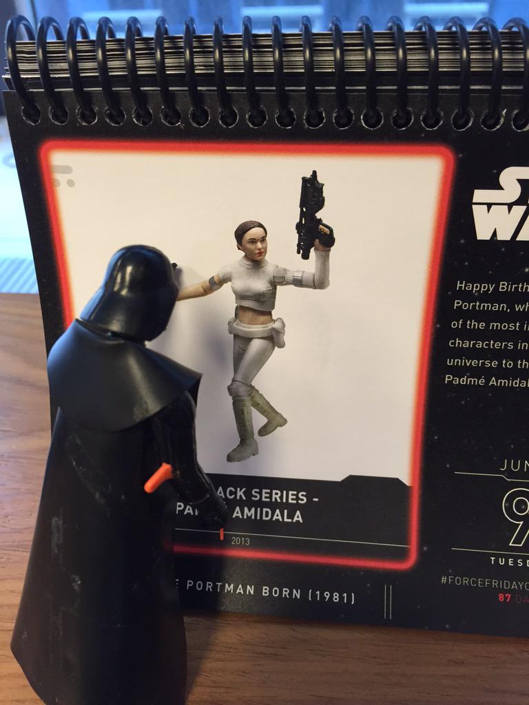 Everyone\s thinking about Padme today at the office. Happy birthday, Natalie Portman!  
