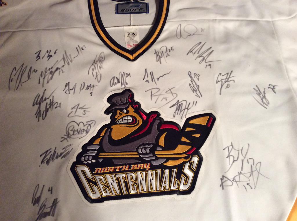 ActiveRunningNB's tweet photo. Active Running' Relay for Life team auctioning  Last season Centennial Jersey signed by players. Call 497-0004 to bid http://t.co/7De1JqeMHs