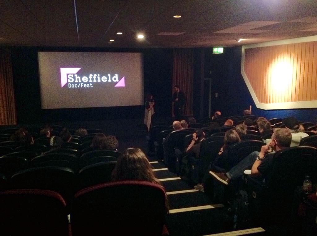 sheffdocfest's tweet photo. Chameleon producer Bob Moore talks about Anas Aremeyaw Anas and how "he really does push the limits" #sheffdocfest http://t.co/1JDGT7SwpW