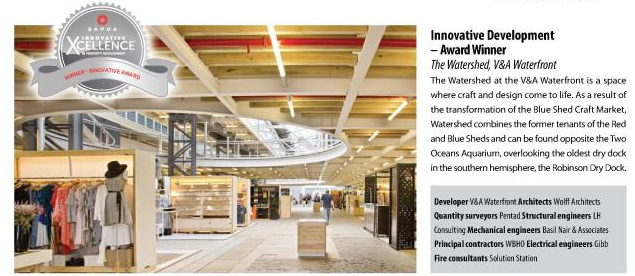 More reason to visit #WatershedVandA... <a href="/SAPOA_SA/">SAPOA</a> winner in the Innovation Development category. <a href="/WolffArchitects/">Wolff</a>