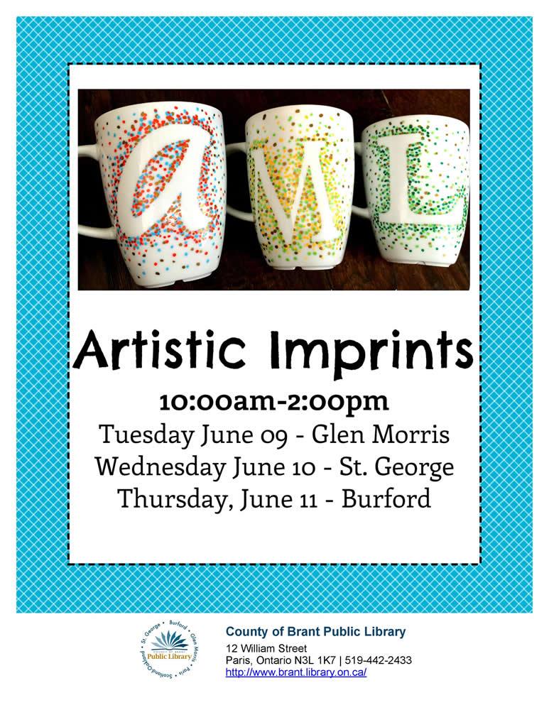 Swing by the one of three branches between 10-2 this week to design your own custom mug. Starts today in Glen Morris!
