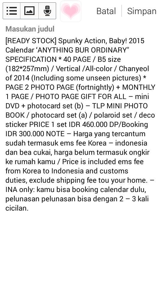EXOPROJECTINA's tweet photo. READY STOCK SPUNKY ACTION BABY "ANYTHING BUT ORDINARY" http://t.co/JkZFOz3Ns9