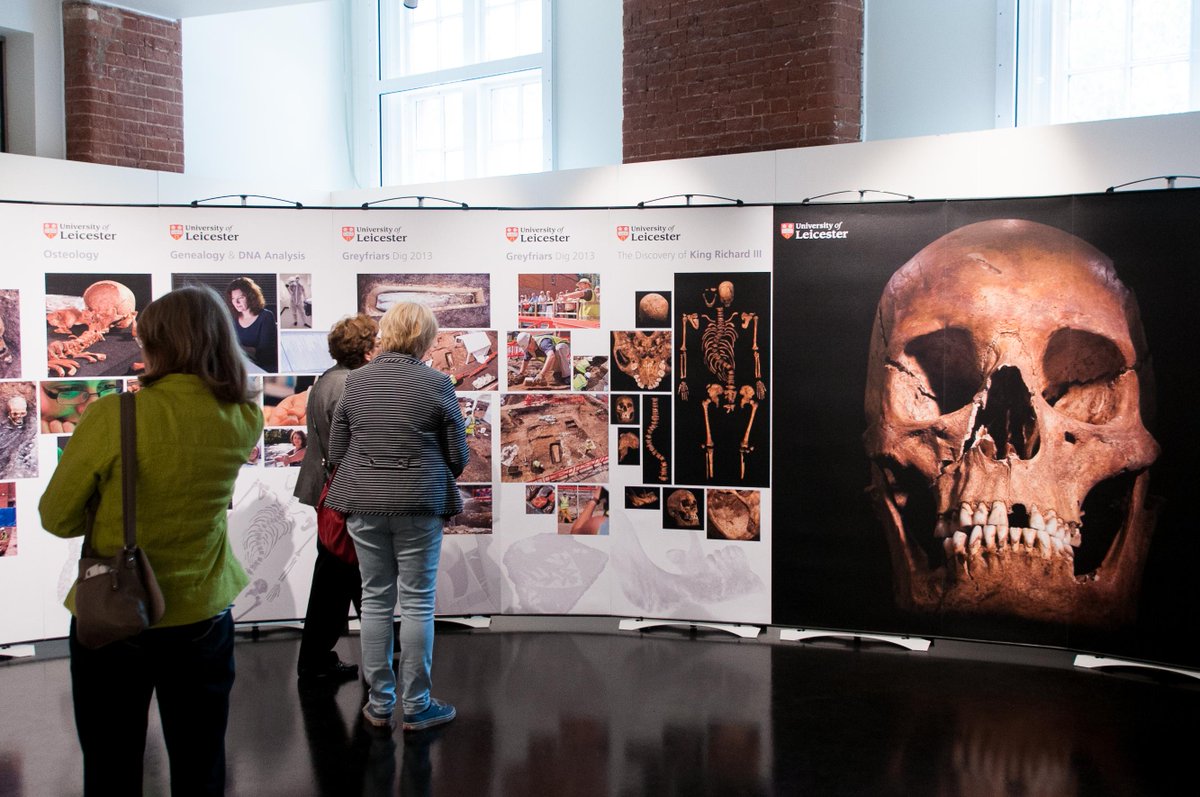 PrintMK's tweet image. Stunning graphics at the #RichardIII exhibition in #Leicester
