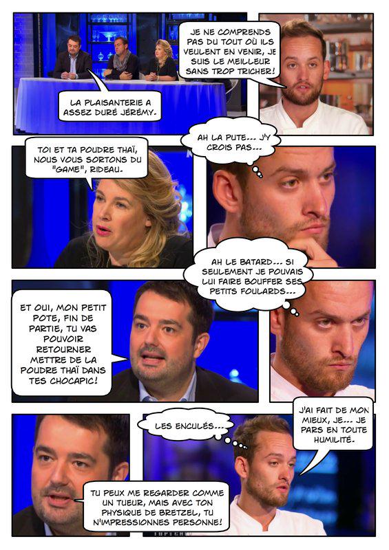 SBook1's tweet photo. @DandreaKevin @ascionetopchef @jeremymoscovici @AdelTopChef @TopChefVanessa @FloChatelard La BD TopChef, à mourir !! http://t.co/jp6hQSMzVg