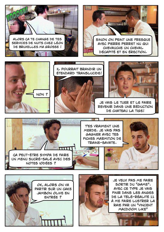 SBook1's tweet photo. @DandreaKevin @ascionetopchef @jeremymoscovici @AdelTopChef @TopChefVanessa @FloChatelard La BD TopChef, à mourir !! http://t.co/jp6hQSMzVg