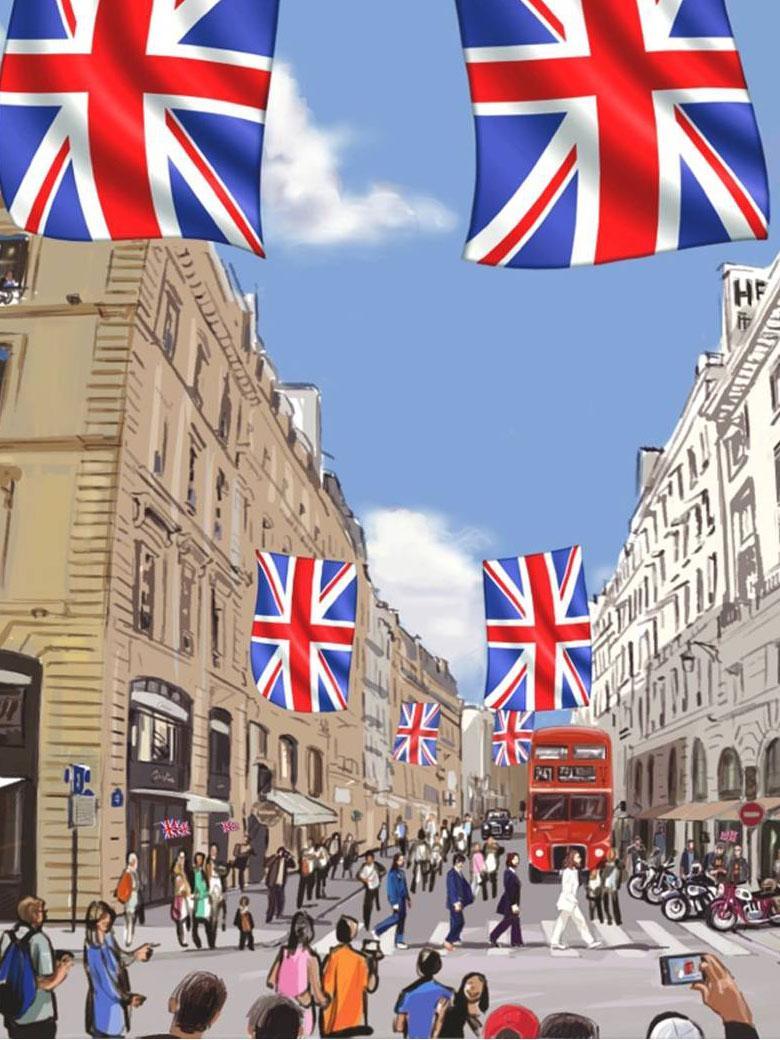 La rue du Faubourg Saint-Honoré se met à l'heure londonienne bit.ly/1BUZaoR #london #summer