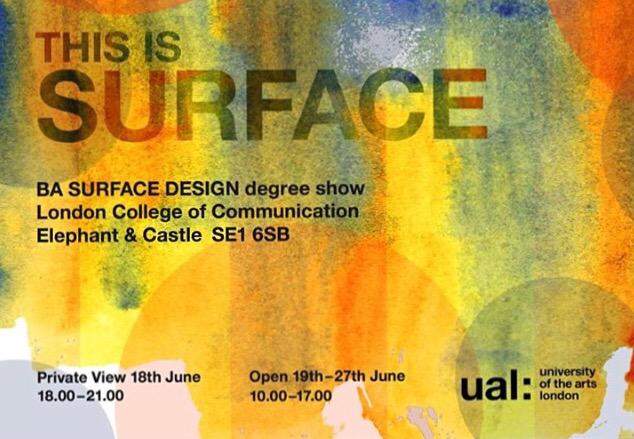 lccsd2015's tweet photo. Our degree show is in 10 days, hope you are all coming!! #surface design #thisissurface #london #exhibition #free http://t.co/TAYms0ttfH