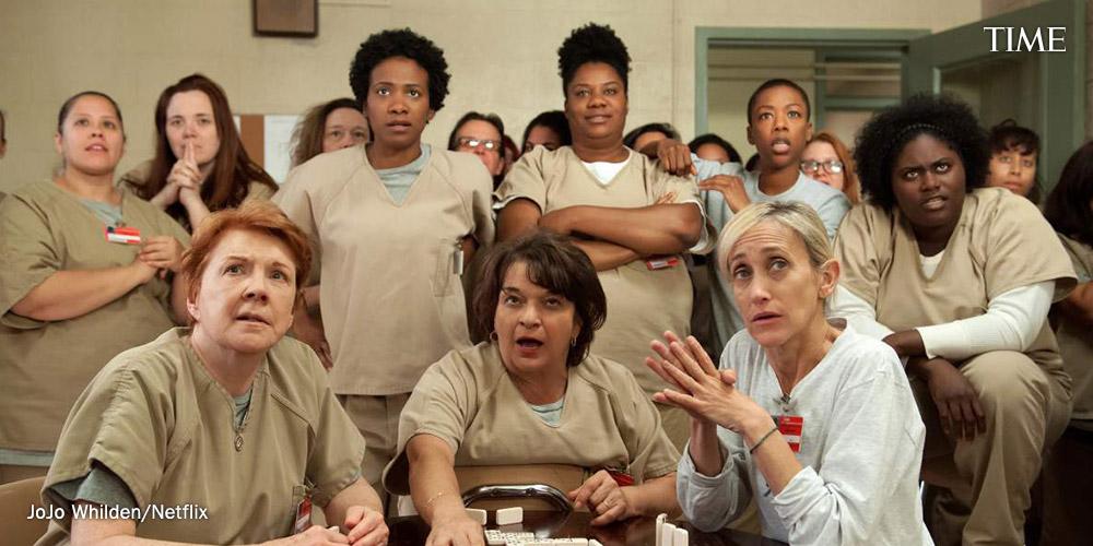 TIME's tweet photo. Review: Orange Is the New Black "remains as fresh and interesting as when it began" http://t.co/nC3MVM7nVA http://t.co/2narhqn1aV