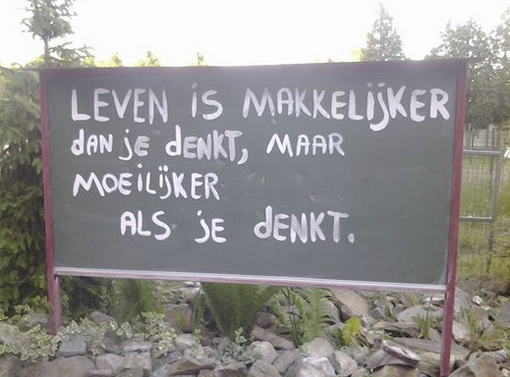 Een doordenkertje
