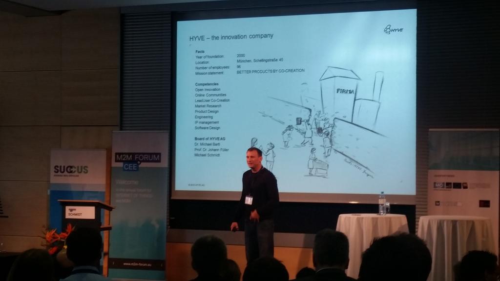 HYVE CEO Michael Schmidt talking about how to develop M2M gadgets on the M2M Forum #M2MCEE