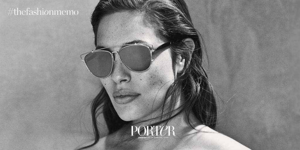 PORTERmagazine's tweet photo. The beautiful @theashleygraham showcases the eternal summer essential in our latest issue, aviators #thefashionmemo http://t.co/AFfiuC3yKR