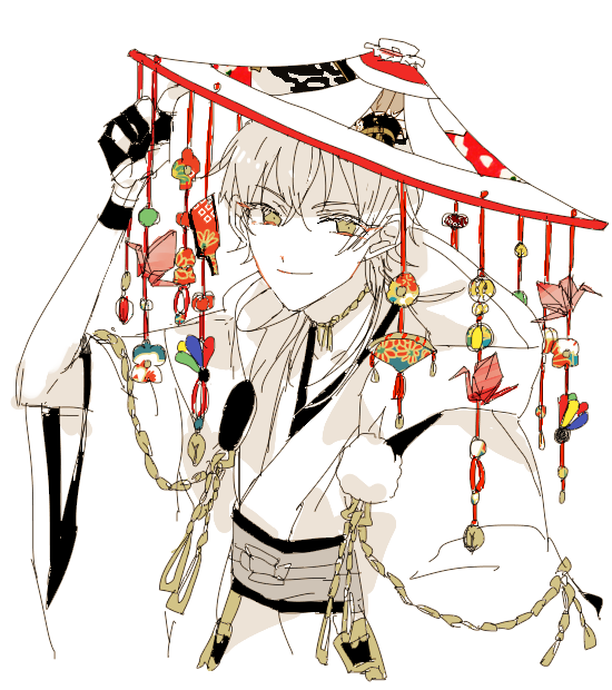 鶴丸国永(刀剣乱舞) 「いきぬきに鶴丸国永」|cosmosのイラスト