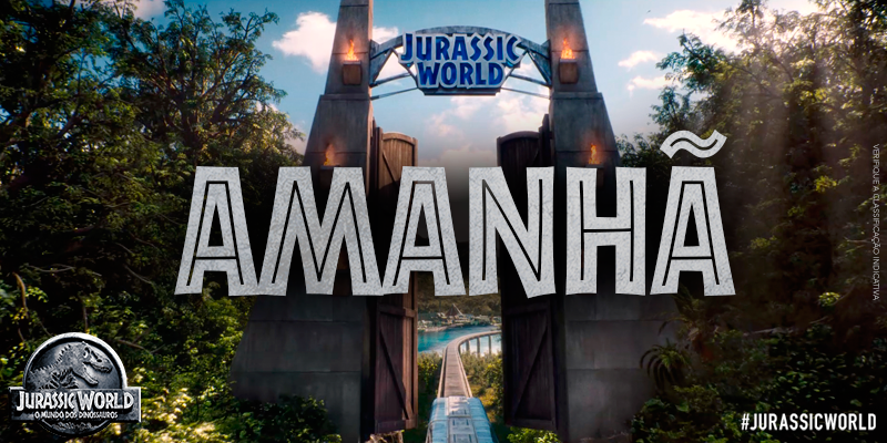 UniversalPicsBr's tweet photo. Os portões estão quase abertos. #JurassicWorld espera por vocês amanhã! Ingressos: http://t.co/ntEVgjyNqp http://t.co/bwDAb4pjZU