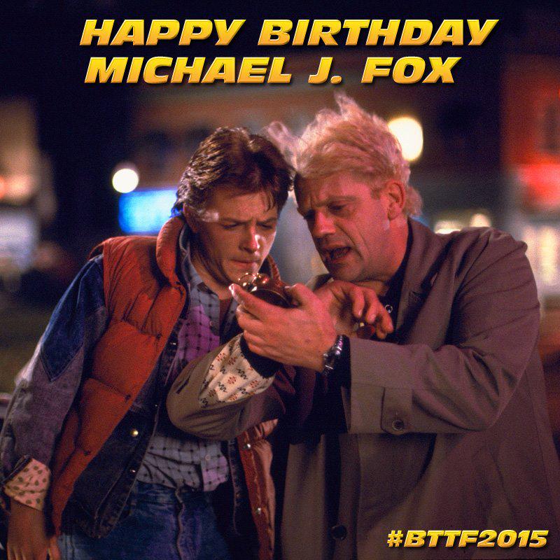 If my calculations are correct we ve got a special celebration today!
Happy Birthday Michael J Fox! 