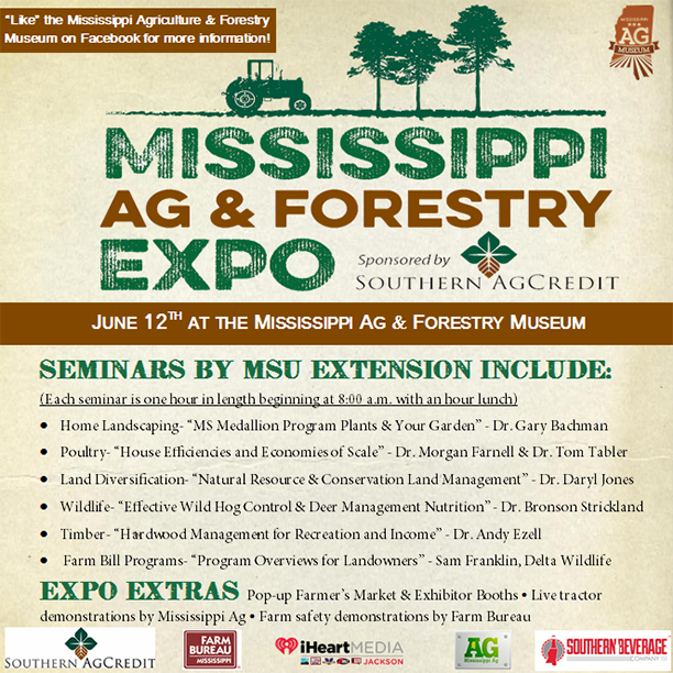 cindyhydesmith's tweet photo. The @MSAgMuseum is thrilled to host the 1st annual MS Ag &amp; Forestry Expo alongside @SAgCredit! http://t.co/IPaVjw6iUW