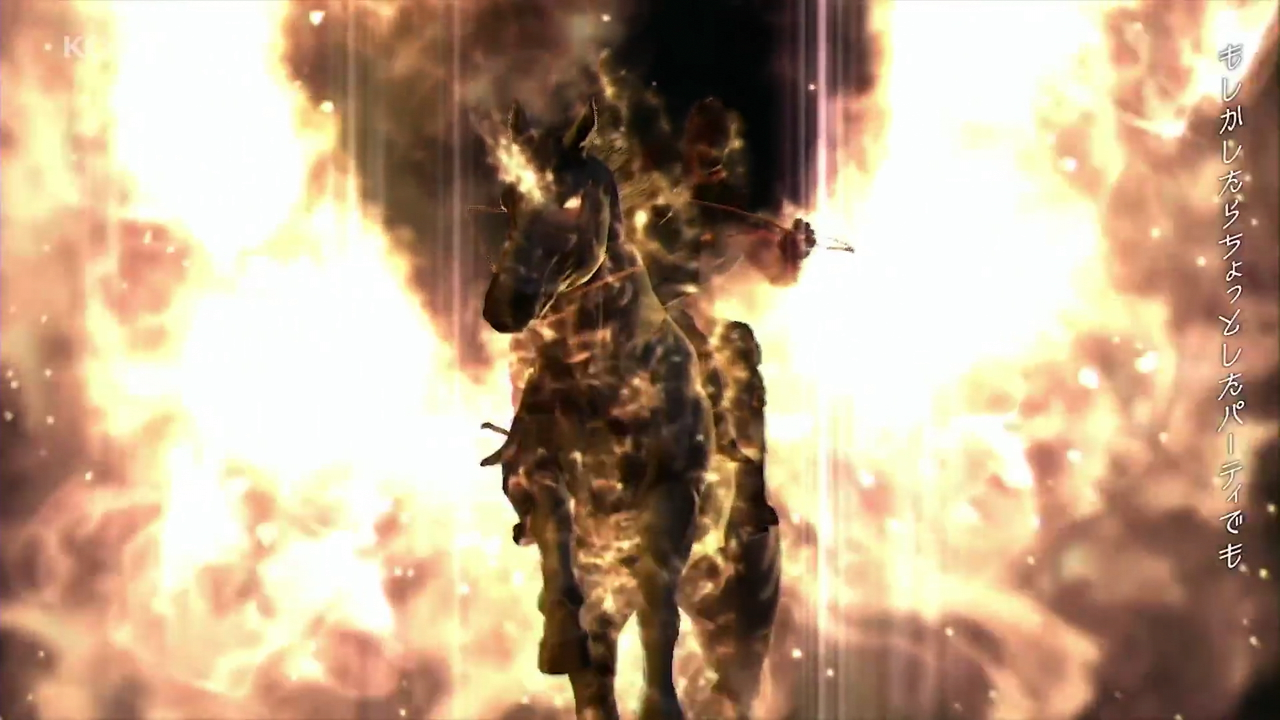 兵隊 燃える男と燃える馬 燃える男の容姿はヴォルギンそのものですが 燃える馬の方は一体なんなのでしょうか スネークと関わりがある馬と言えばmgs3で登場したザ ボスの愛馬 アンダルシアン はpwの時にスネークの手で葬られ