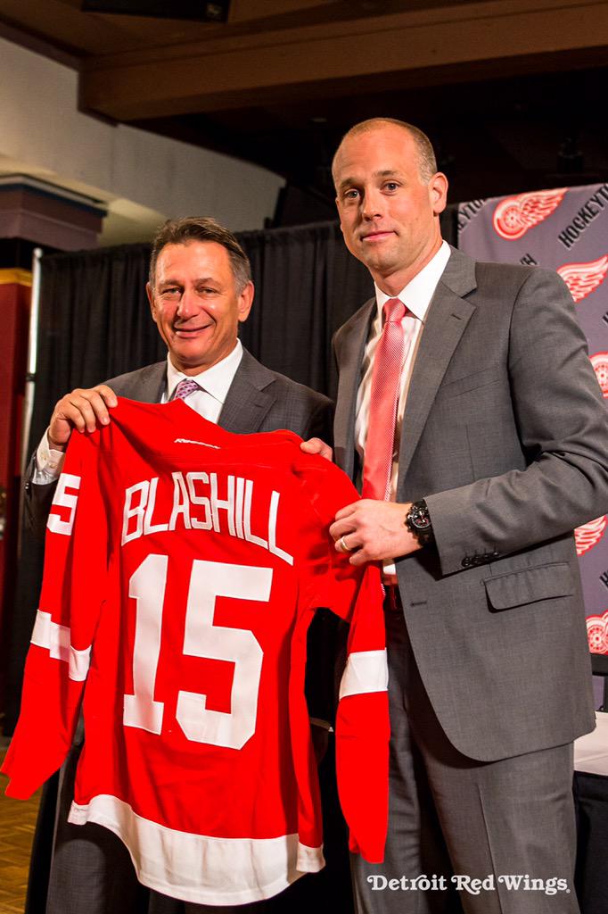 DetroitRedWings's tweet photo. Kenny Holland makes it official! #WelcomeBlashill #RedWings http://t.co/wDfoV57PE0