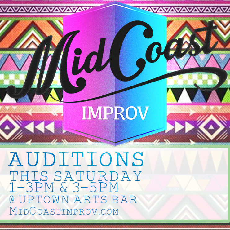 MidcoastImprov's tweet photo. The MidCoast Improv auditions are this Saturday, June 13th at the @UptownArtsBar. Sign up! https://t.co/481gsLrKPn http://t.co/KVdEtsNlf2