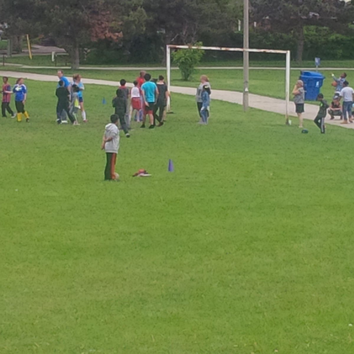 NicoleMillerEDU's tweet image. Happening NOW! Kids VS Staff soccer match! Excitement for Women's Fifa World Cup!