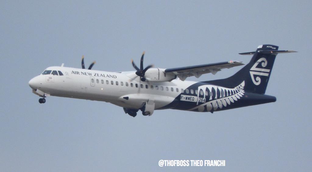 THOFBOSS's tweet photo. ATR72-600 News Zélande Airways @ATRaircraft #FWWEQ MSN1264 #avgeek http://t.co/YfCFwrgheQ