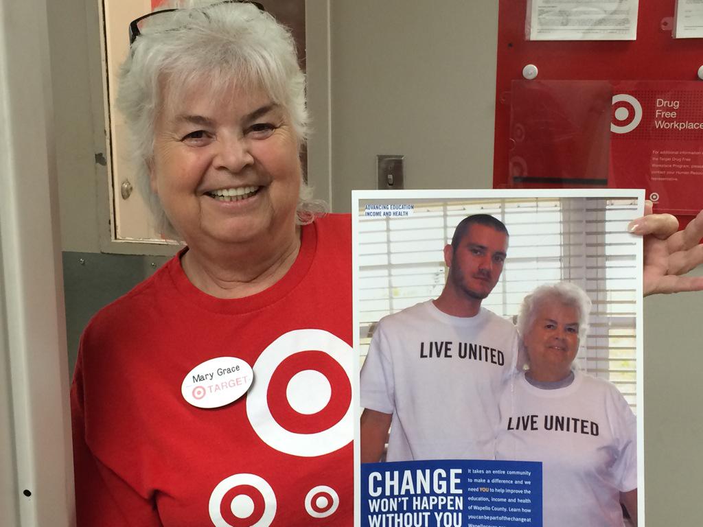kbshep890's tweet photo. Our team lead Mary with her grandson on a United Way poster.  How awesome! http://t.co/w39ZZiDCVS