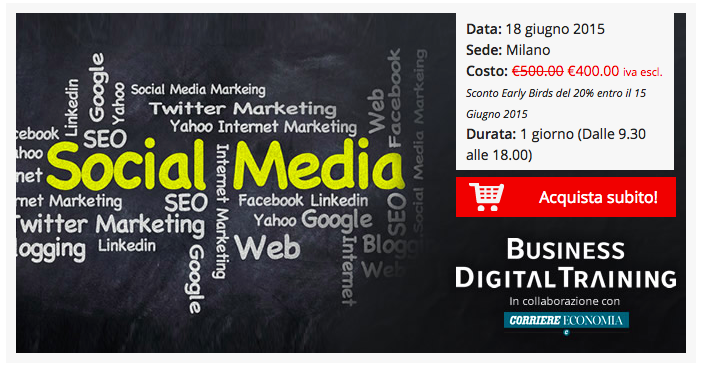Marte_Digital's tweet photo. Scopri come #investire #efficacemente un #brand sui #socialmedia al #workshop del 18/06 http://t.co/z5HloFrJck http://t.co/GXBA2oETvH