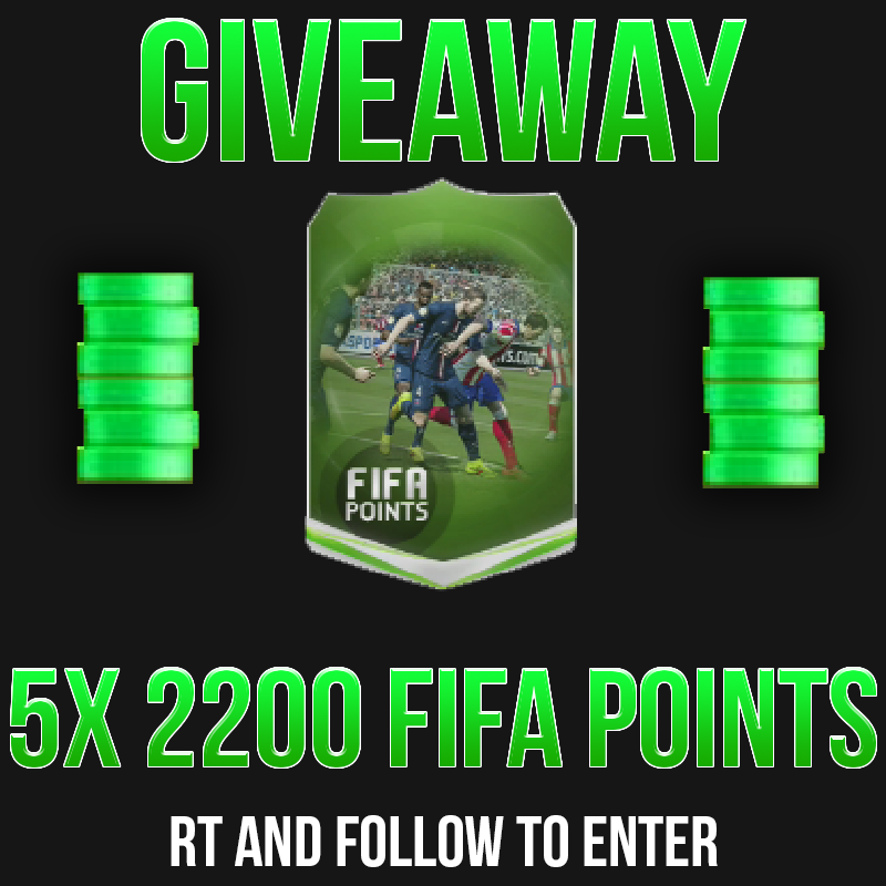 Patchyy97's tweet photo. HUGE GIVEAWAY 5x 2200 FIFA POINT accounts XBOX - RT &amp; FOLLOW TO ENTER. Winner picked sunday http://t.co/abT0rDVP6F