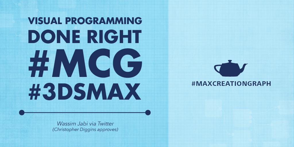 Adsk3dsMax's tweet image. Why thanks! #maxcreationgraph #3dsMax autode.sk/MCG