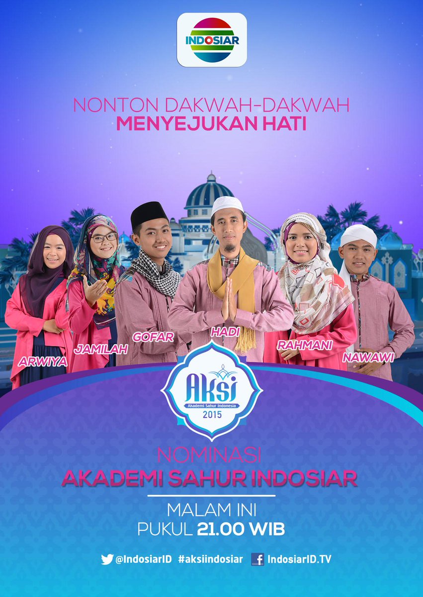 Indosiar's tweet photo. @subkiAlbughury_ @Ustd_Wijayanto
@ustad_alhabsyi &amp;Mamah Dedeh akan memberikan komentar di #AksiIndosiar pkl 21.00 WIB
http://t.co/mAFGSiZHMW