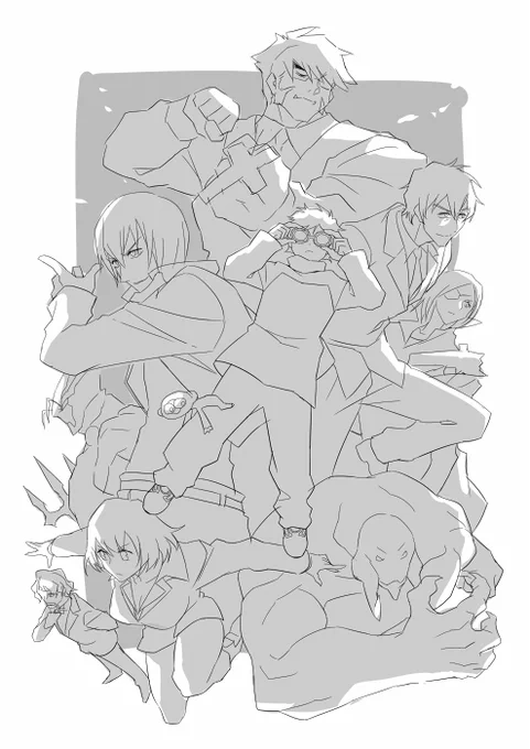 一年分くらいの人間描いた 血界ニメ終わる前に間に合わせたい～ 