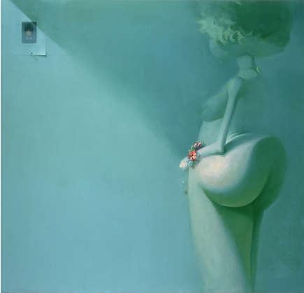 CollectifyLLC's tweet photo. APPEARANCE vs. REALITY- WRIST CORSAGE, Yuskavage 1996, Oil on Linen // Recall: #BreaktheInternet #femaleartists http://t.co/Uo9iRzjHxw