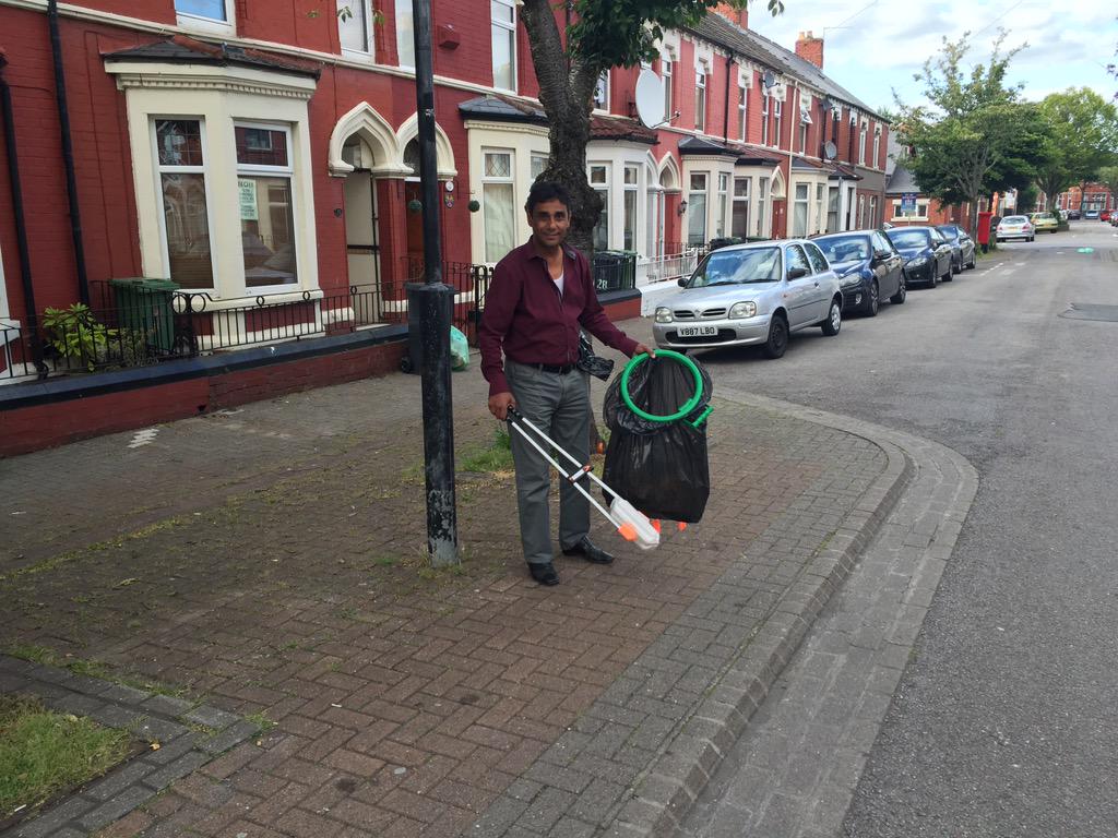 Community litter pick is underway...