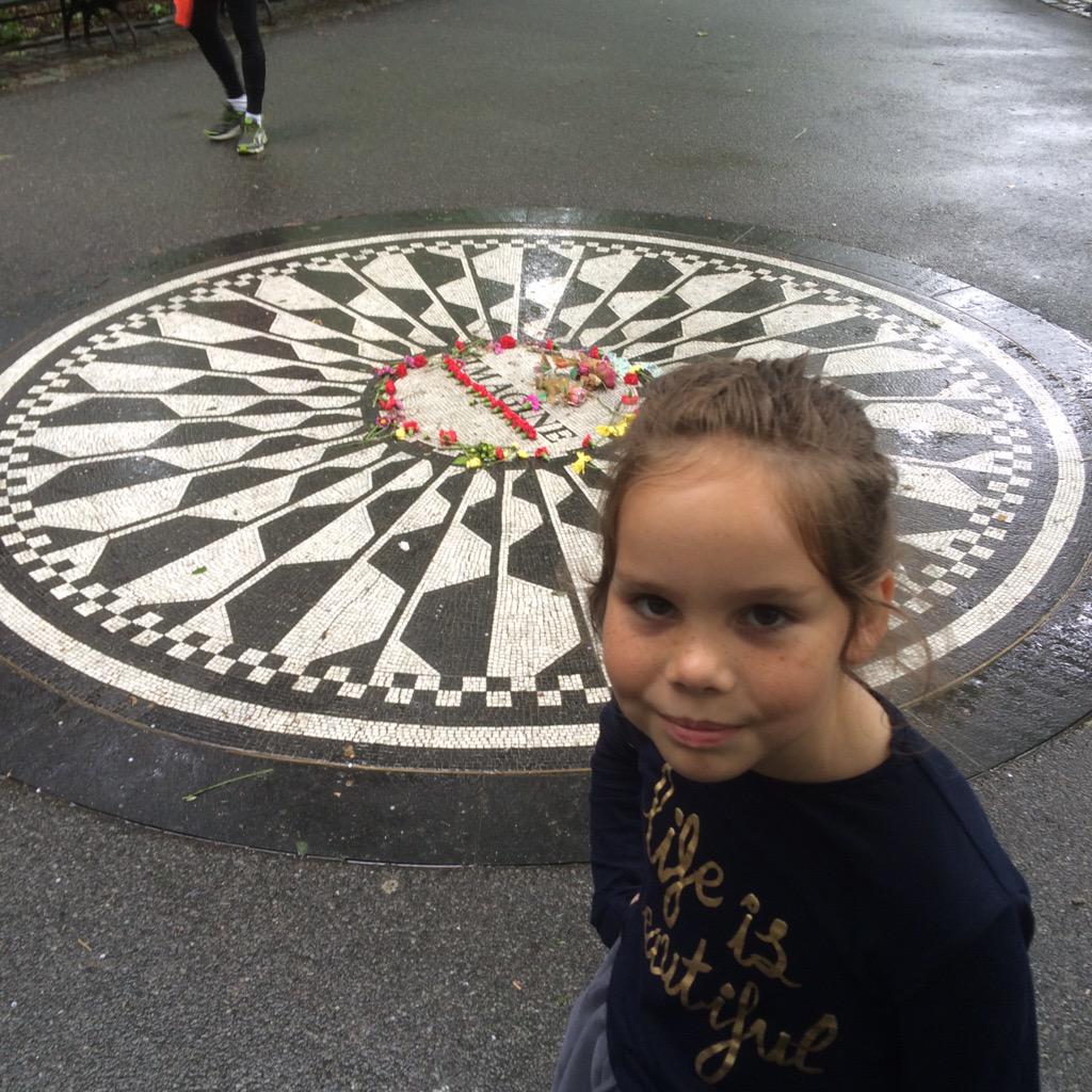 dmojosan's tweet photo. Strawberry Fields. She knows who Lennon is. #imagine http://t.co/fNtUxobIkr