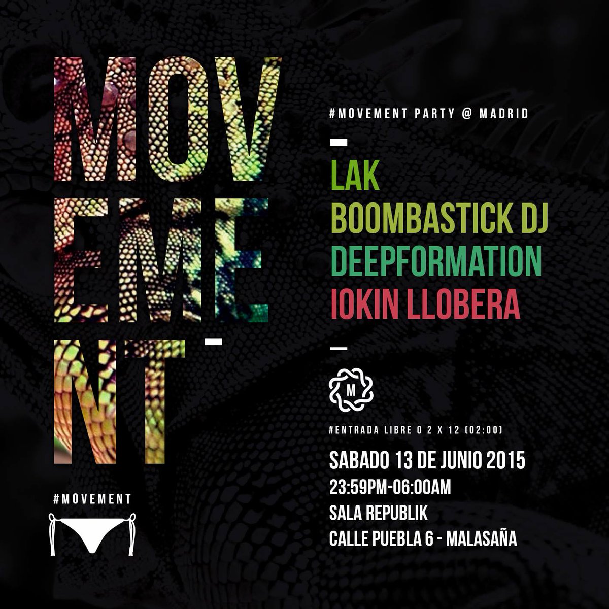 Ganazas máximas de esto!! y en todo el centro de la capital este sábado #MadridMovement <a href="/SalaRepublik/">sala republikd</a> #madridarde !!