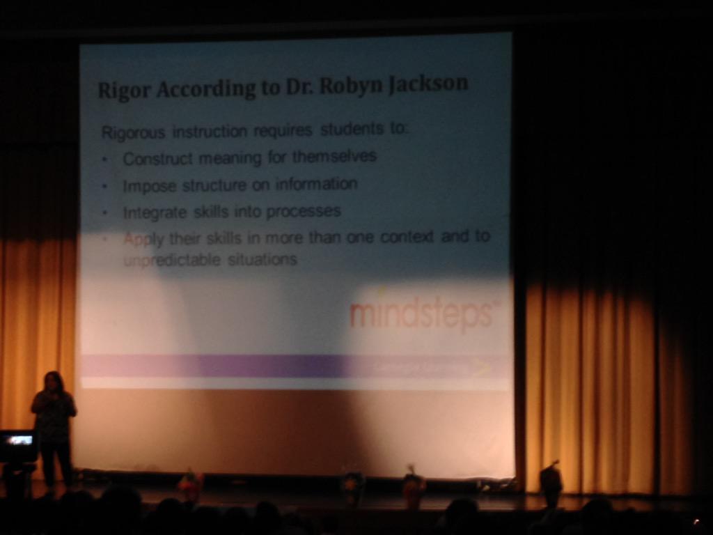 Saritza's tweet image. Academic rigor is... #carnegielearning #dallasisd