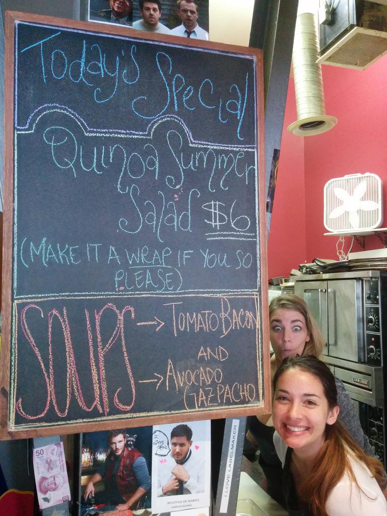 vfsCafe's tweet photo. Great quinoa summer salad today-we're talking avo, cukes, mango, pineapple, strawberries etc! #VFS #lunchvfs #etc http://t.co/F6rJN28UtP