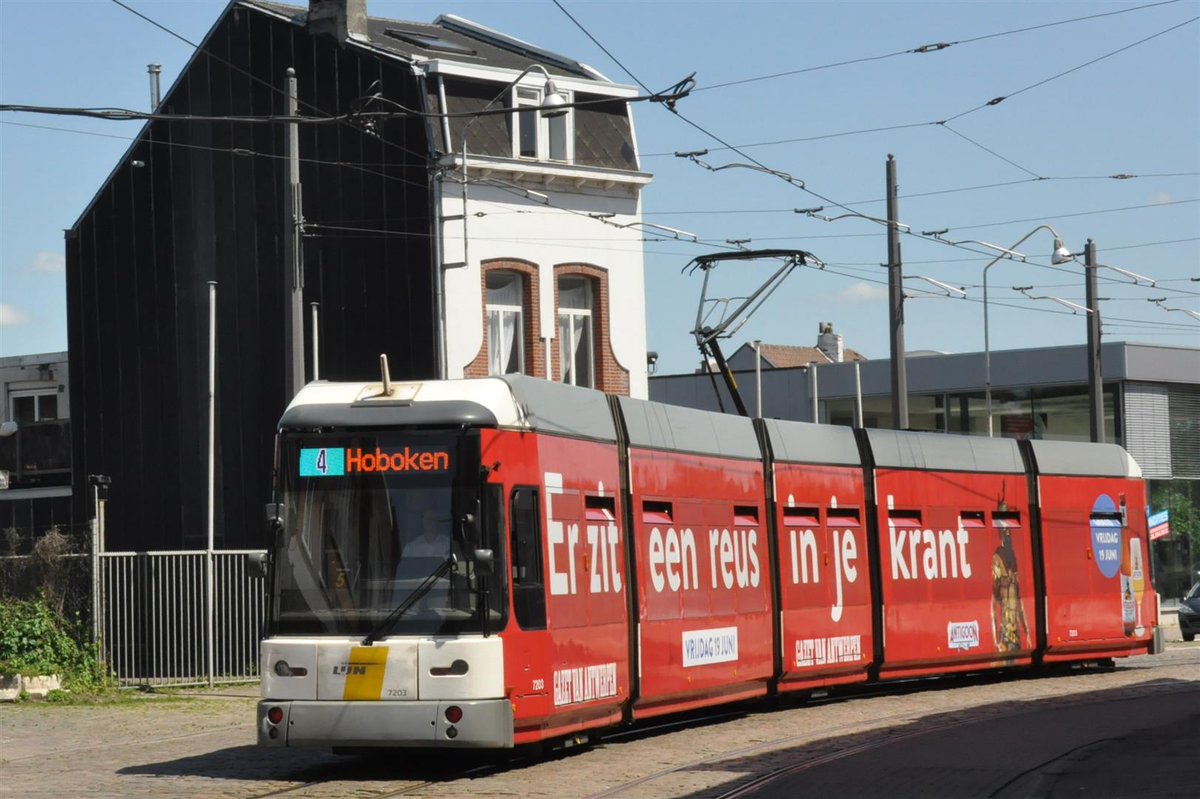 Antigoon trams cruisen door Antwerpen ! Tel mee af naar het Reuzenweekend ! #reuzelekkerbier #Antwerpen
